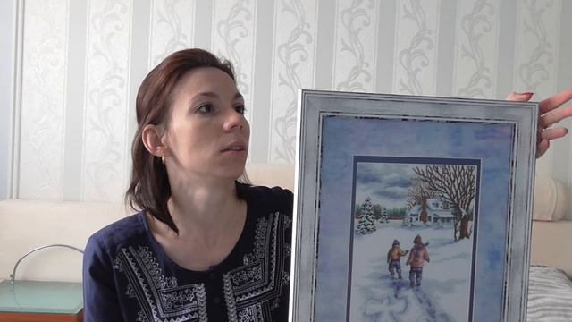 Вышивка крестом. Упала картина :((. Немного о багете!! смотреть онлайн