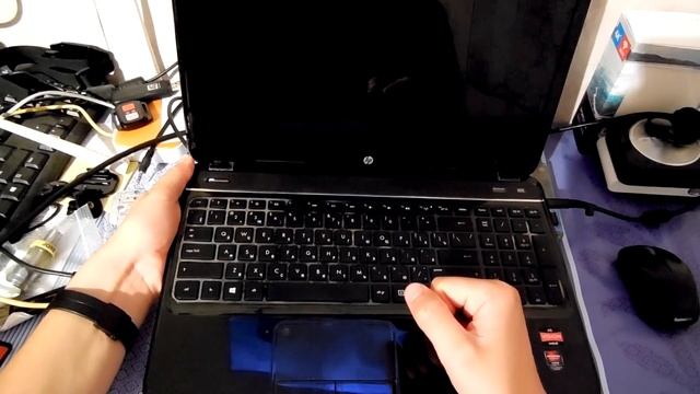 Не включается ноутбук HP G6, Черный экран, Что делать! смотреть онлайн