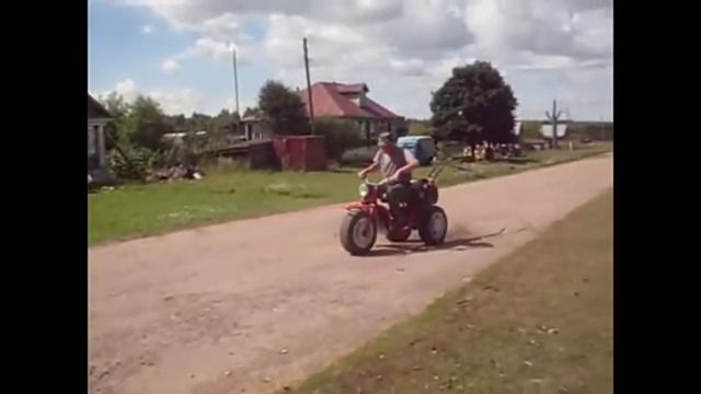 трицикл из мотоблока смотреть онлайн
