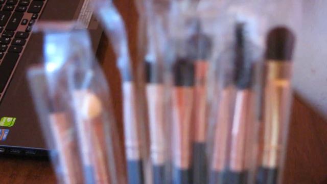 Кисти другие черные медные 15шт профессиональный для макияжа посылка покупка с китая Aliexpress