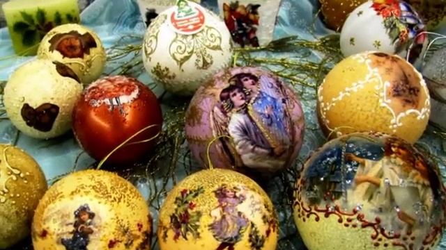 ДЕКОР НОВОГОДНИХ ШАРОВ смотреть онлайн