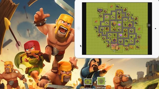 Обзор баз Clash of clans. баз для ТХ 7. смотреть онлайн