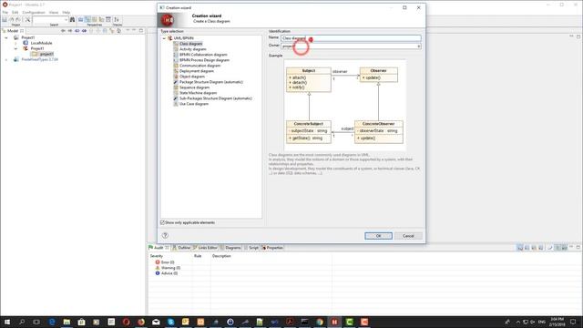 [Modelio 3.x] Create a UML class diagram in few seconds смотреть онлайн
