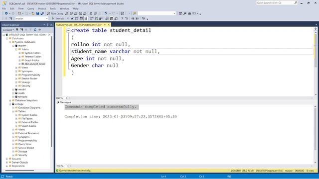 Creating and working on tables | DBMS | Sql Server tutorial смотреть онлайн