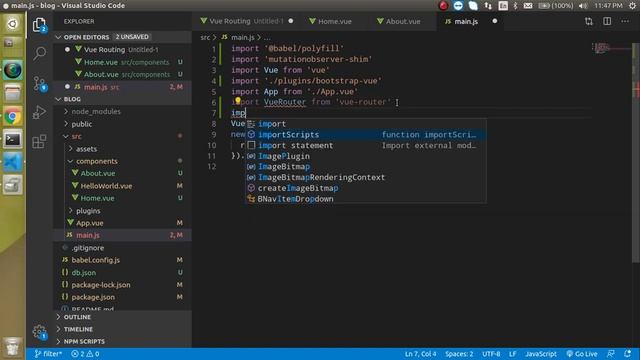 Vue js tutorial for Beginners #26 Basic Routing | Vue router part 1 смотреть онлайн