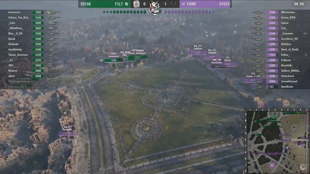 T1LT VS FAME - WORLD OF TANKS смотреть онлайн