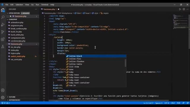 PHP 8.0 - Día 04: Definición de Funciones смотреть онлайн