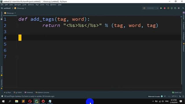 How to Create the HTML string with tags around the word in Python смотреть онлайн