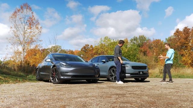 2021 Polestar 2 vs Tesla Model 3 // A Silent Nemesis Approaches смотреть онлайн