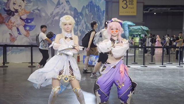 I challenge 100 cosplayers for Ankha dance as Dori 【Genshin Fes 2023】 смотреть онлайн
