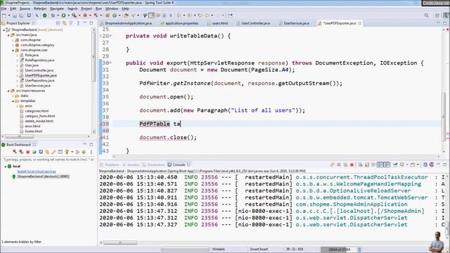 Spring Boot Export Data to PDF with OpenPDF Example смотреть онлайн