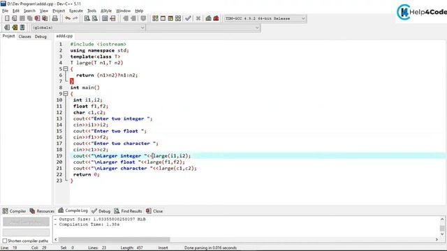 #51 Templates in C++ | function template | class template | creating generic types in C++ смотреть онлайн