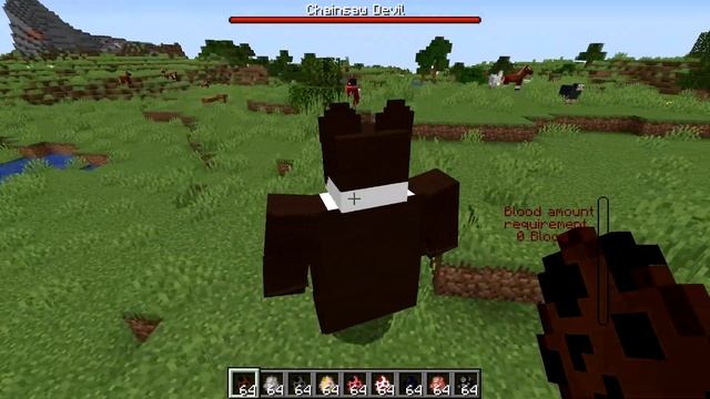 I Played As CHAINSAW MAN In Minecraft! (Chainsaw Man Mod)
