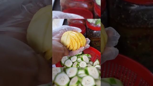 Amazing cutting skills! #cuttingfruit смотреть онлайн