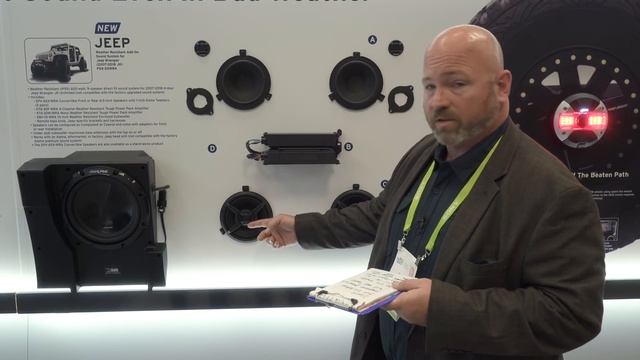 CES 2018: Alpine Jeep Wrangler Restyle car stereo, speakers, sub, and amps | Crutchfield video смотреть онлайн