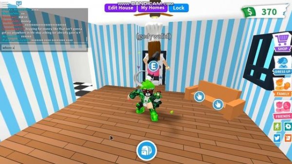 roblox my friends give me money!!! in adopt me