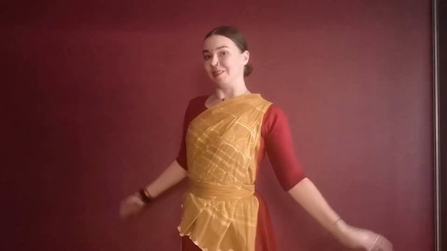 Как завязывать дупату для класса Катхак | How To Drape Dupatta For Kathak Practice