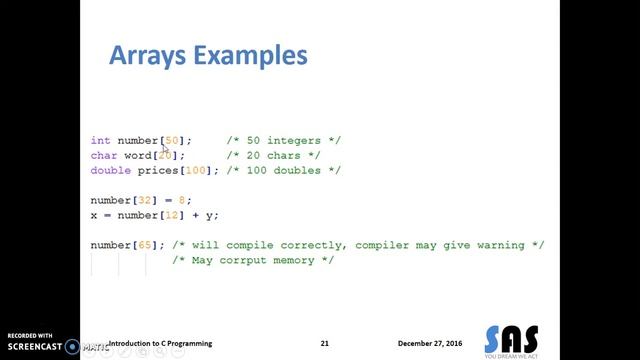 04AR - Arrays of Variables смотреть онлайн