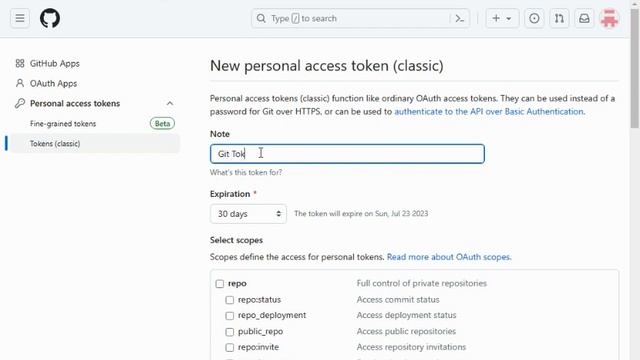 Creating Personal Access Token on Github смотреть онлайн