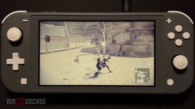 NieR: Automata The End of YoRHa Edition on Nintendo Switch Lite Gameplay смотреть онлайн