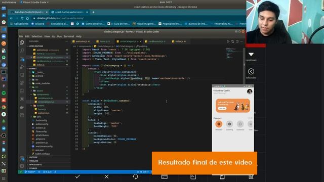Categoria Horizontal | React Native #6 смотреть онлайн