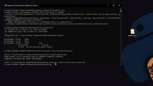 Cómo instalar y usar un entorno virtual de Python ? | Virtualenv en Windows y Linux смотреть онлайн