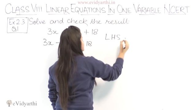 Q1 - Ex 2.1 - Linear Equations in One Variable - Maths Class 8th - Chapter 2, New Syllabus 2023 CBS смотреть онлайн