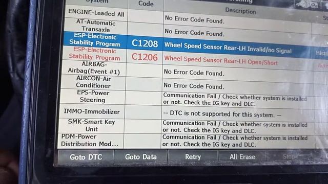 code C1208 KIA forte смотреть онлайн
