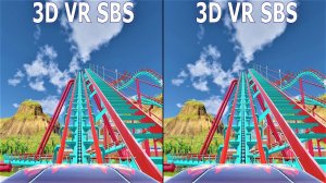 Roller Coaster 6 Американские Горки видео для VR очков 3D SBS VR box