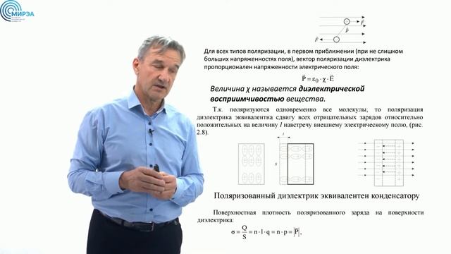 Лекция №2. Электрическое поле в диэлектриках. смотреть онлайн