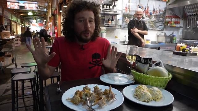 Probando comida callejera en ESPAÑA | La tierra del jamón ??? смотреть онлайн