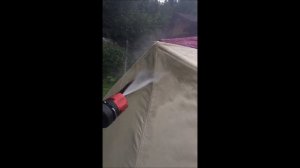 Чистка от плесени и грибка трёхслойной зимней палатки. Эксперимент.