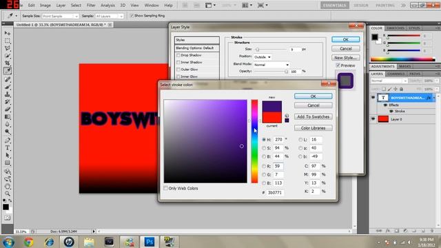 How to Make a Simple Logo with Adobe Photoshop CS5 Part2/2 смотреть онлайн
