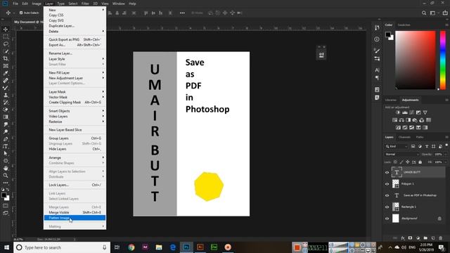 How to Create a PDF file with Adobe Photoshop смотреть онлайн