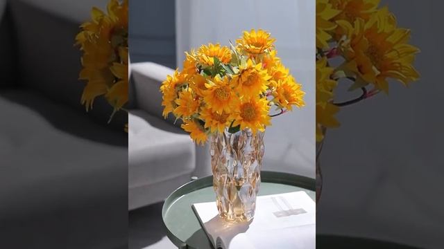 Crystal+Glass+Vase+Flower+Arrangement+Decoration+Ornaments смотреть онлайн