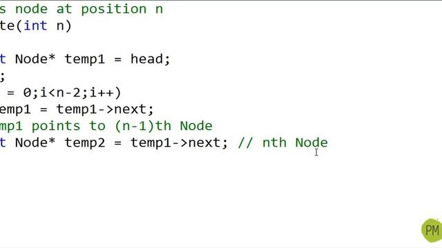 DS-08: Linked List in C/C++ - Delete a node at nth position смотреть онлайн