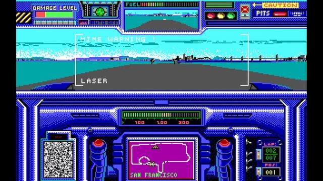 DeathTrack (DOS) playthrough (all 1st place) смотреть онлайн