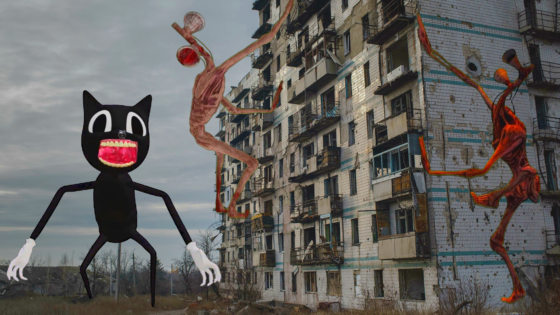 Сиреноголовые против Картун Кэт / Siren Head vs Cartoon Cat in Real Life смотреть онлайн