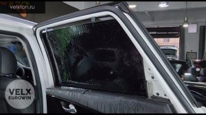 Тонировка бокового стекла автомобиля своими руками с Velxton™. Без подрезки пленки!