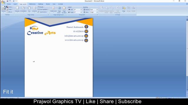 Convert Letterhead Design from Photoshop to Ms Word Document смотреть онлайн