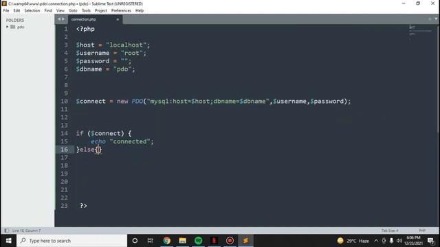 How To Create And Connect Database Using PDO || PHP смотреть онлайн