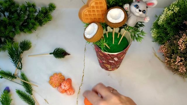 Мыловарение:) Зимний букет с зайкой смотреть онлайн