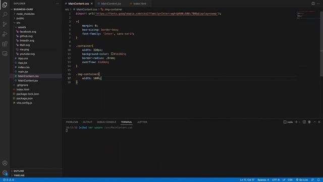 Business Card - React JS смотреть онлайн