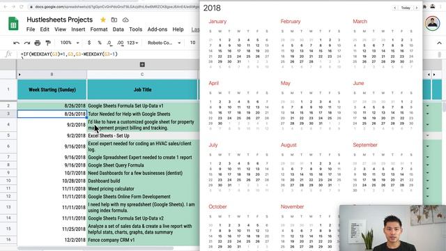 Find the Previous Sunday of Any Date (or any weekday) Google Sheets and Excel - Cheat Sheet Include смотреть онлайн