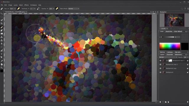 Points Plugin in AliveColors Image Editor: Pointillism Effect смотреть онлайн