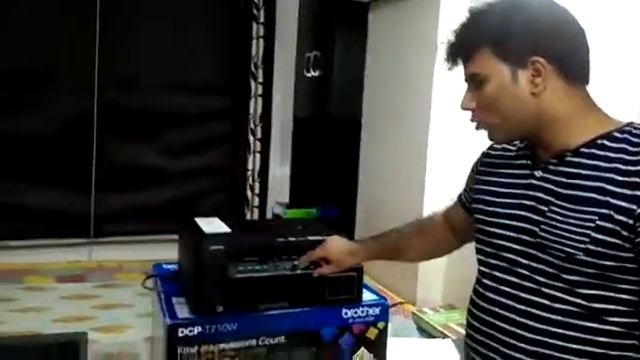 Taking print in duplex printer DCP T710W смотреть онлайн