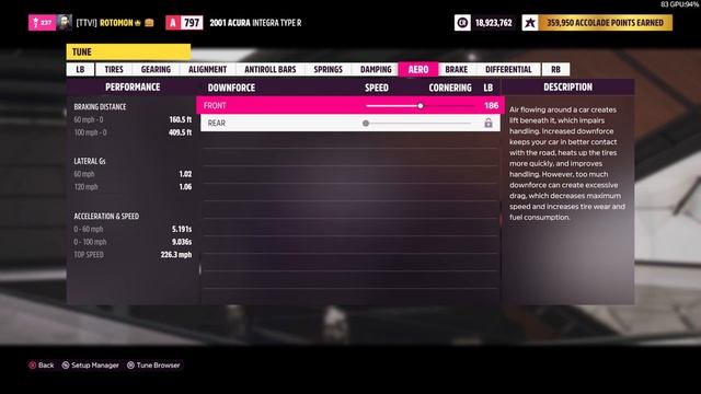 2001 Integra Type R RWD For A Class Drift Adventure Forza Horizon 5 смотреть онлайн