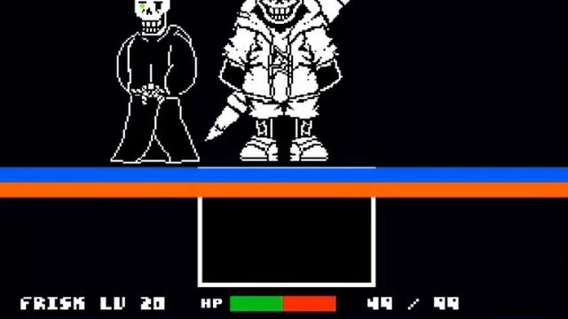 Random play против Инк Папируса. Undertale vs ink Papyrus смотреть онлайн