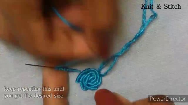 Hand Embroidery: Bullion Knot Rose Stitch | All over design смотреть онлайн
