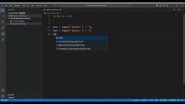 PYTHON - TYPE CONVERSION + PRACTICE PROBLEM (04) смотреть онлайн